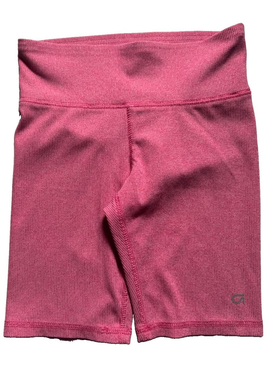 GapFit Girls Bike Shorts M 8-9 Pink Ribbed High Waist Athletic